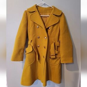 Vintage Sears, Roebuck And Co., U.S.A. Yellow Winter Coat